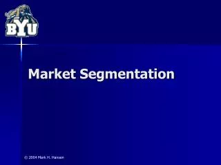 Market Segmentation