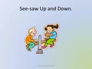 see saw up and down