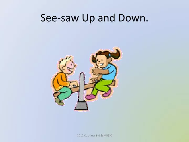 see saw up and down