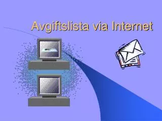 avgiftslista via internet