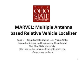 MARVEL: Multiple Antenna based Relative Vehicle Localizer