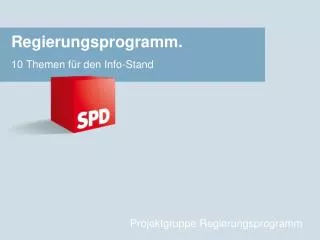 regierungsprogramm