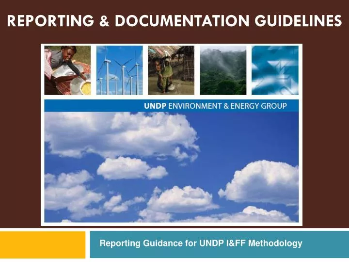 reporting documentation guidelines