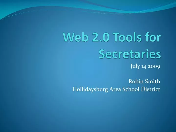 web 2 0 tools for secretaries
