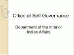 Office of Self Governance