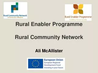 Rural Enabler Programme Rural Community Network
