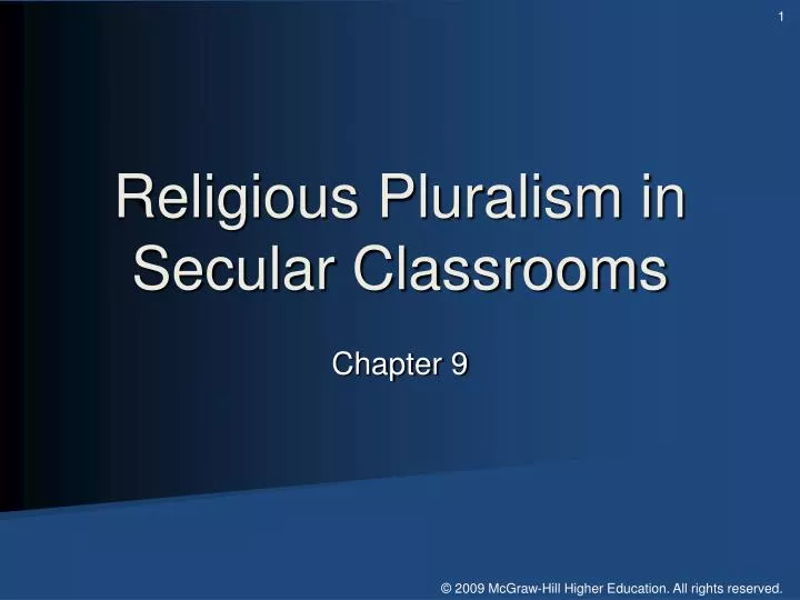 religious pluralism in secular classrooms
