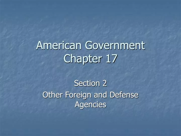 american government chapter 17