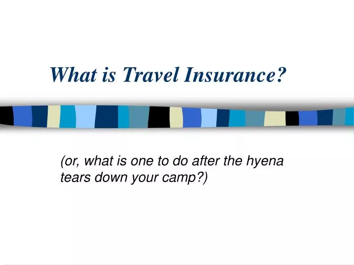 what is travel insurance