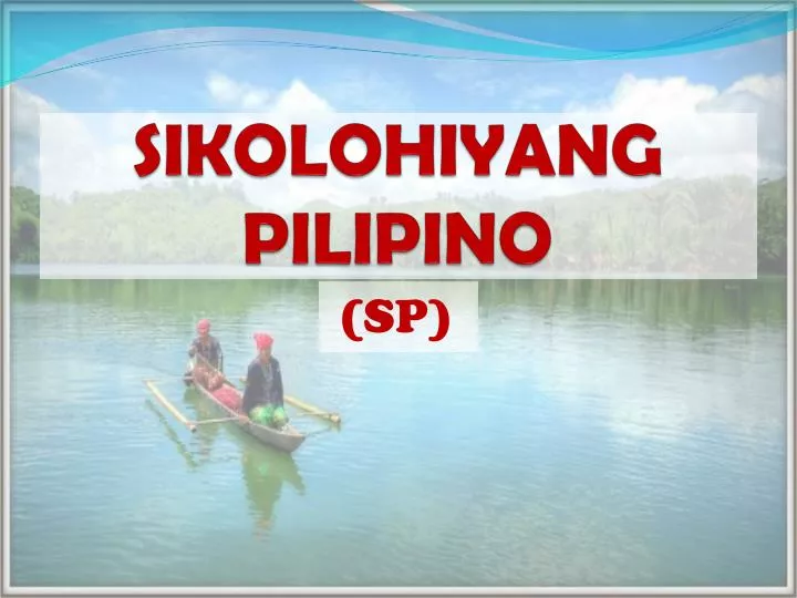 sikolohiyang pilipino