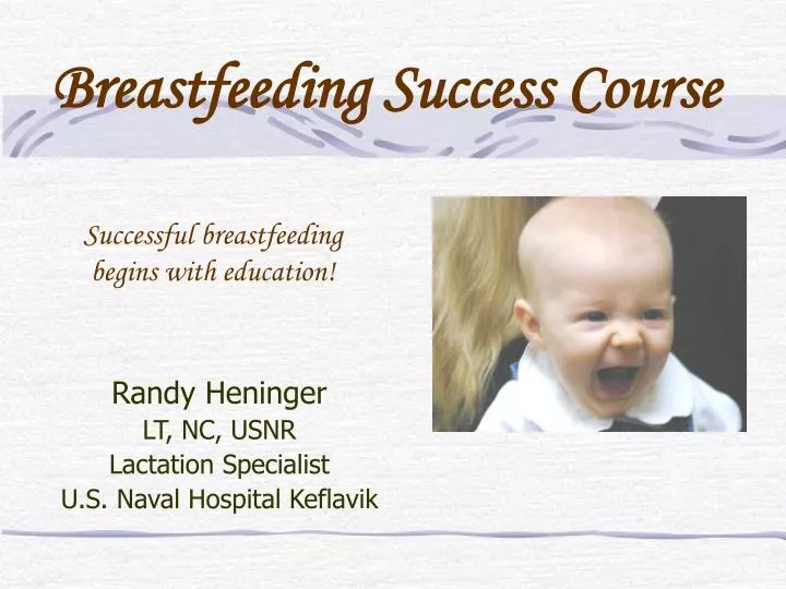 successful breastfeeding begins with education