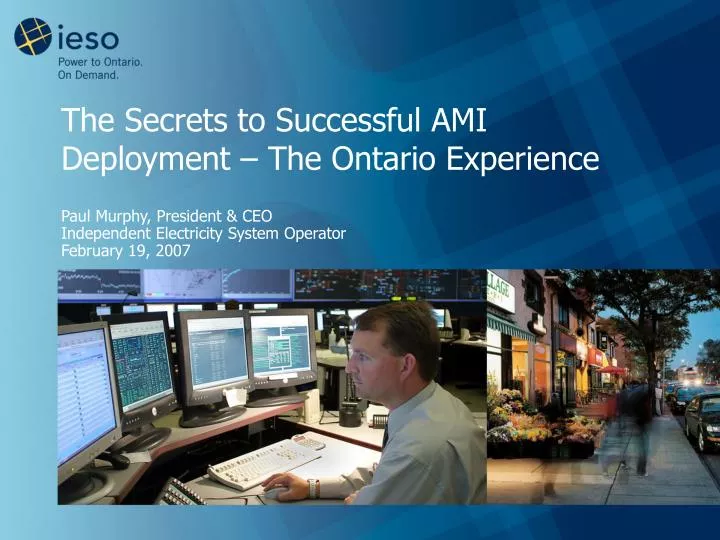 the secrets to successful ami deployment the ontario experience