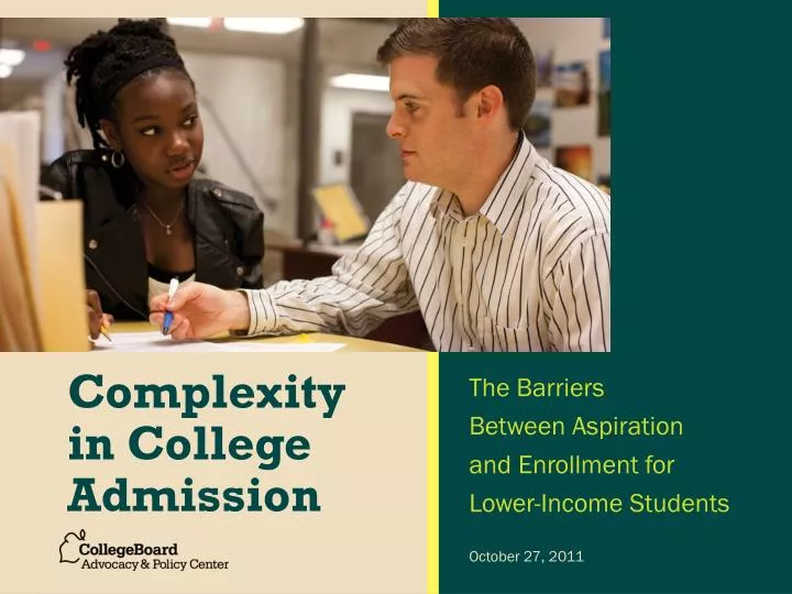 complexity in college admission