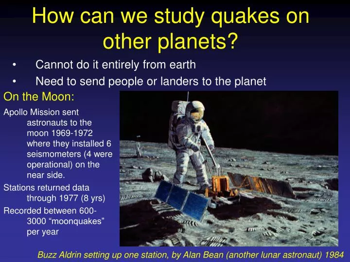 how can we study quakes on other planets