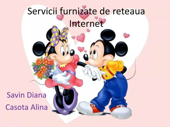 servicii furnizate de reteaua internet