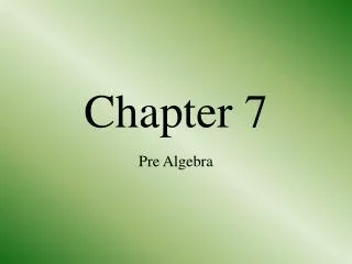 Chapter 7