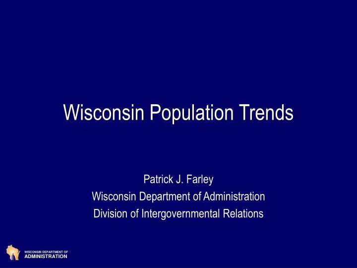 wisconsin population trends