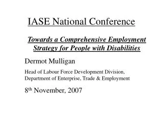 IASE National Conference