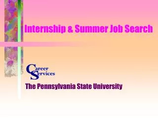 Internship &amp; Summer Job Search