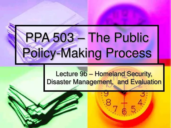 ppa 503 the public policy making process