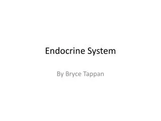 Endocrine System