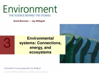 Environmental systems: Connections, energy, and ecosystems