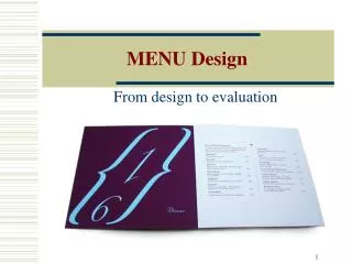 MENU Design