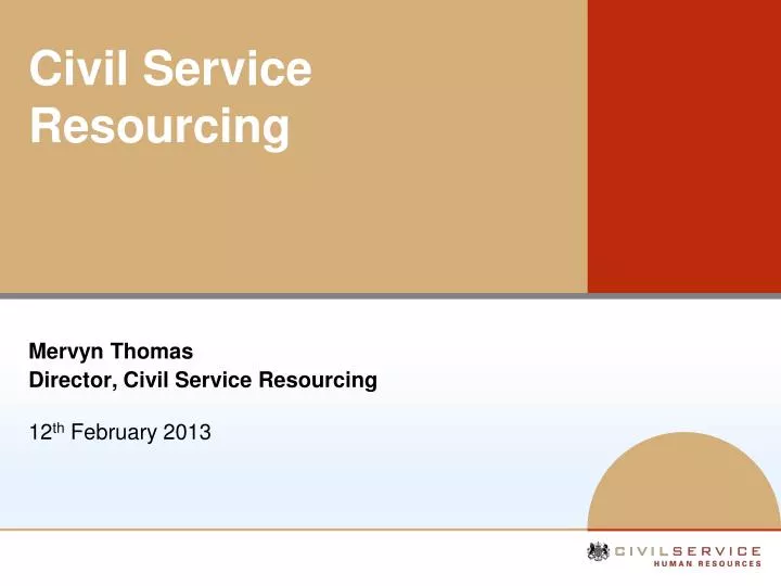 civil service resourcing
