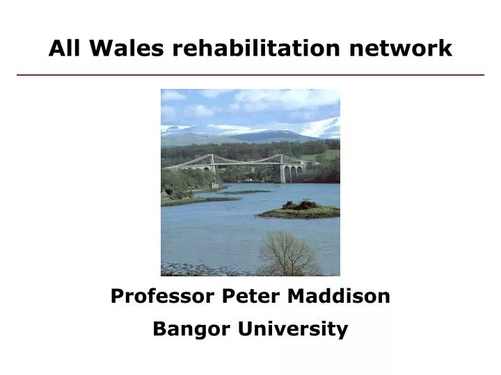 all wales rehabilitation network
