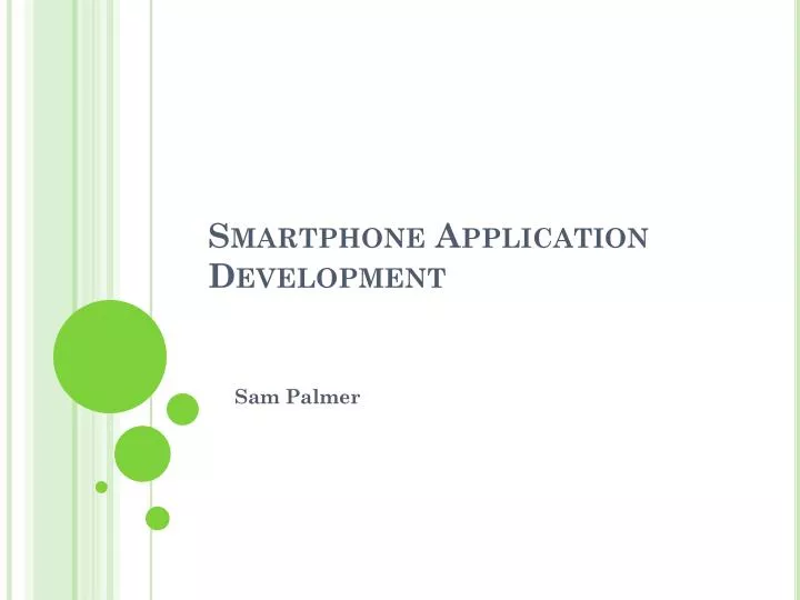 smartphone application development