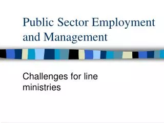 Public Sector Employment and Management