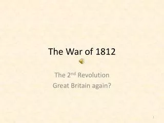 the war of 1812