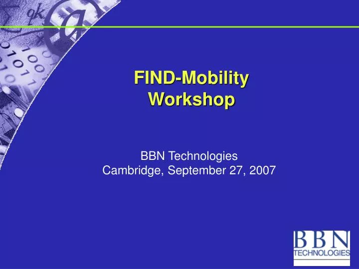 find mobility workshop