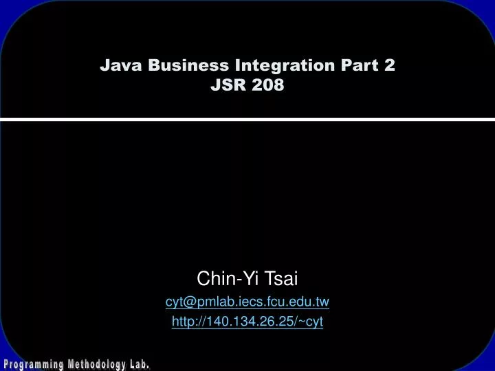 java business integration part 2 jsr 208