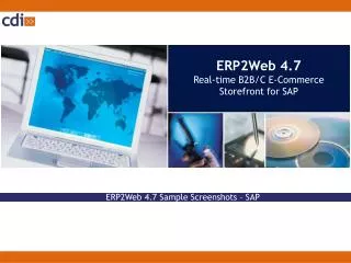 ERP2Web 4.7 Real-time B2B/C E-Commerce Storefront for SAP