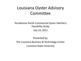 Louisiana Oyster Advisory Committee