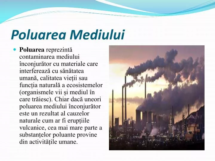 poluarea mediului
