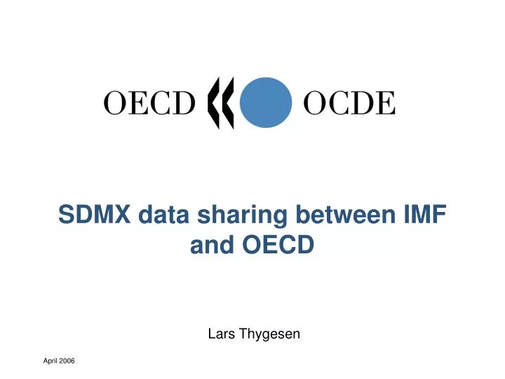 sdmx data sharing between imf and oecd