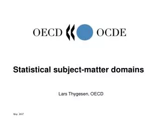 Statistical subject-matter domains