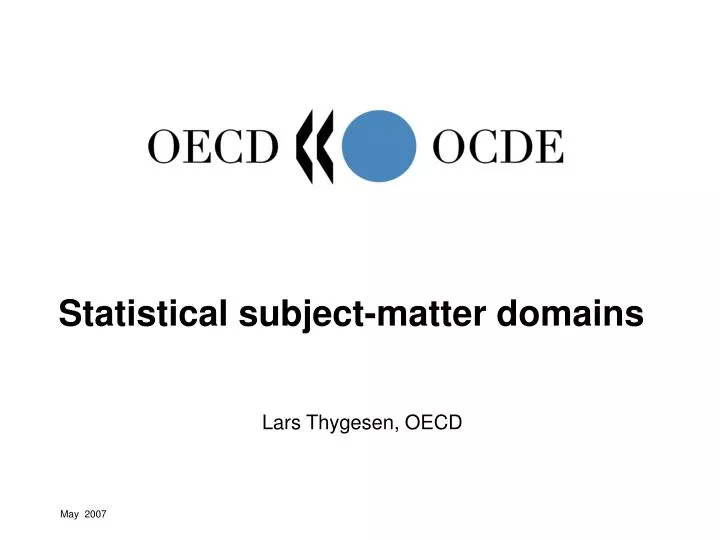 statistical subject matter domains