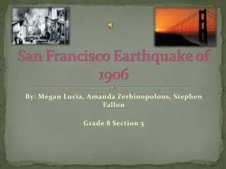 San Francisco Earthquake of 1906