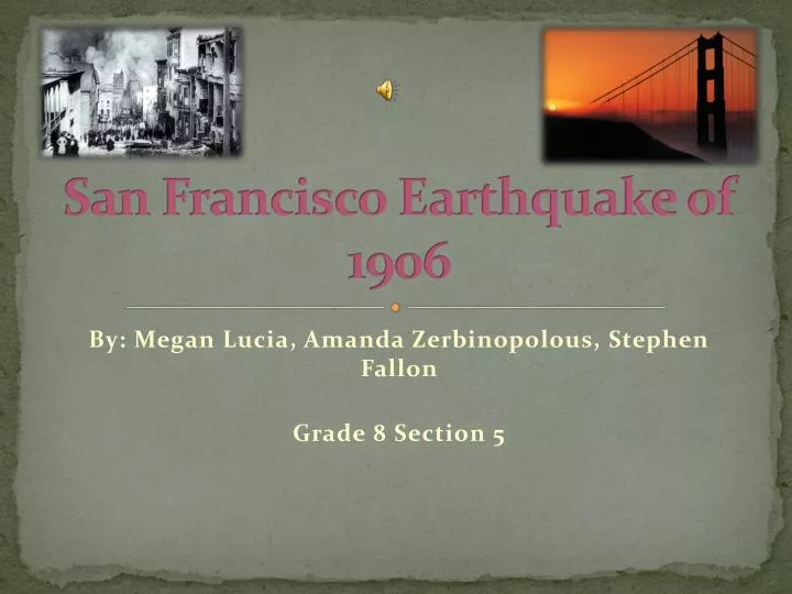 san francisco earthquake of 1906