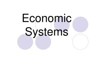 Economic Systems