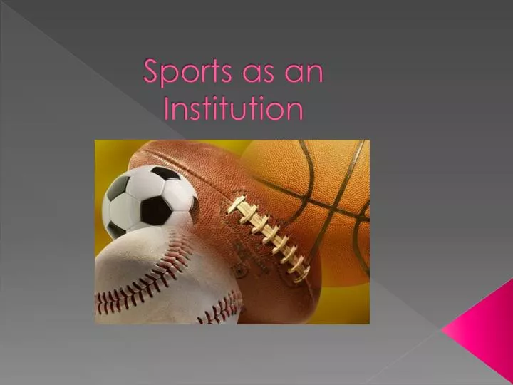 sports as an institution