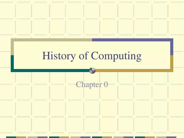 history of computing