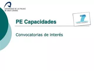 pe capacidades