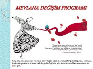 mevlana de m programi
