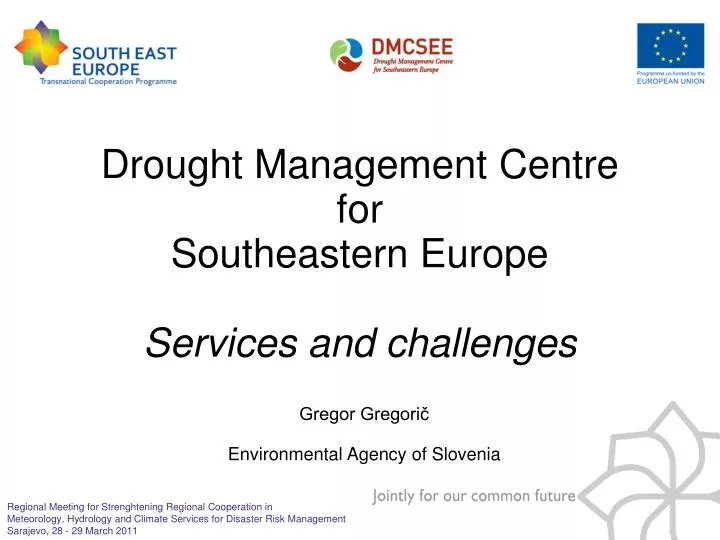 drought management centre for southeastern europe services and challenges