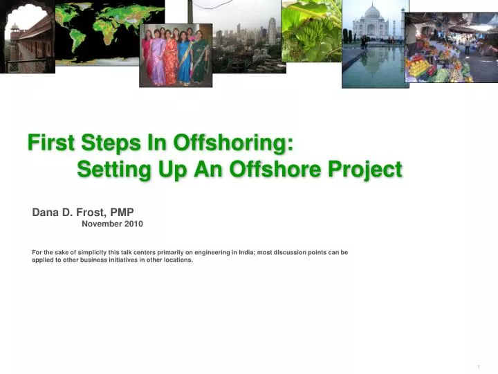 first steps in offshoring setting up an offshore project