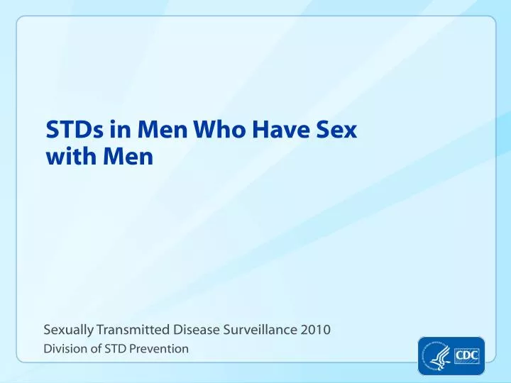 stds in men who have sex with men